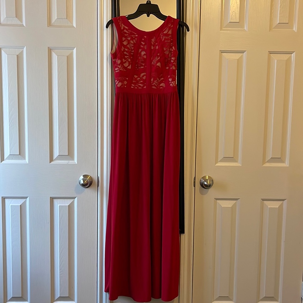 Formal red floor length dress